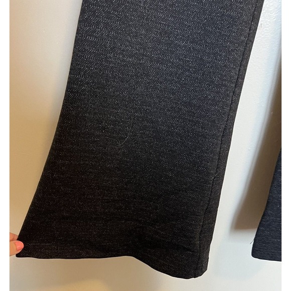 Betabrand Career Yoga Pants Sz Small Petite Charcoal Gray Wide Leg Flare Stretch - Picture 4 of 6